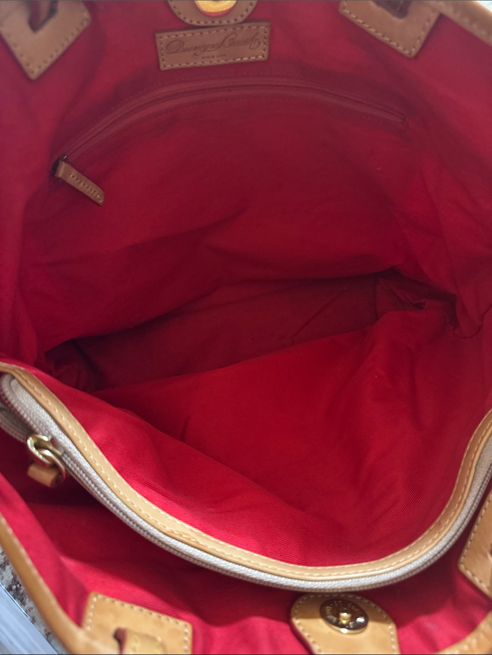 Dooney & Bourke 🌻 fields canvas suede bottom tote - Picture 11 of 15